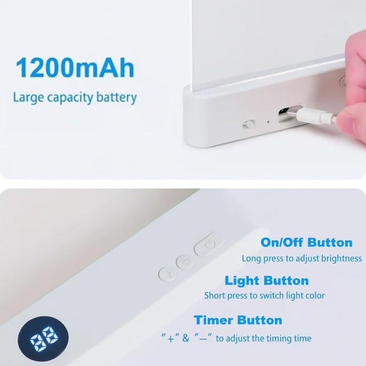 Smart LED Book Light | Eye Protection Reading Light