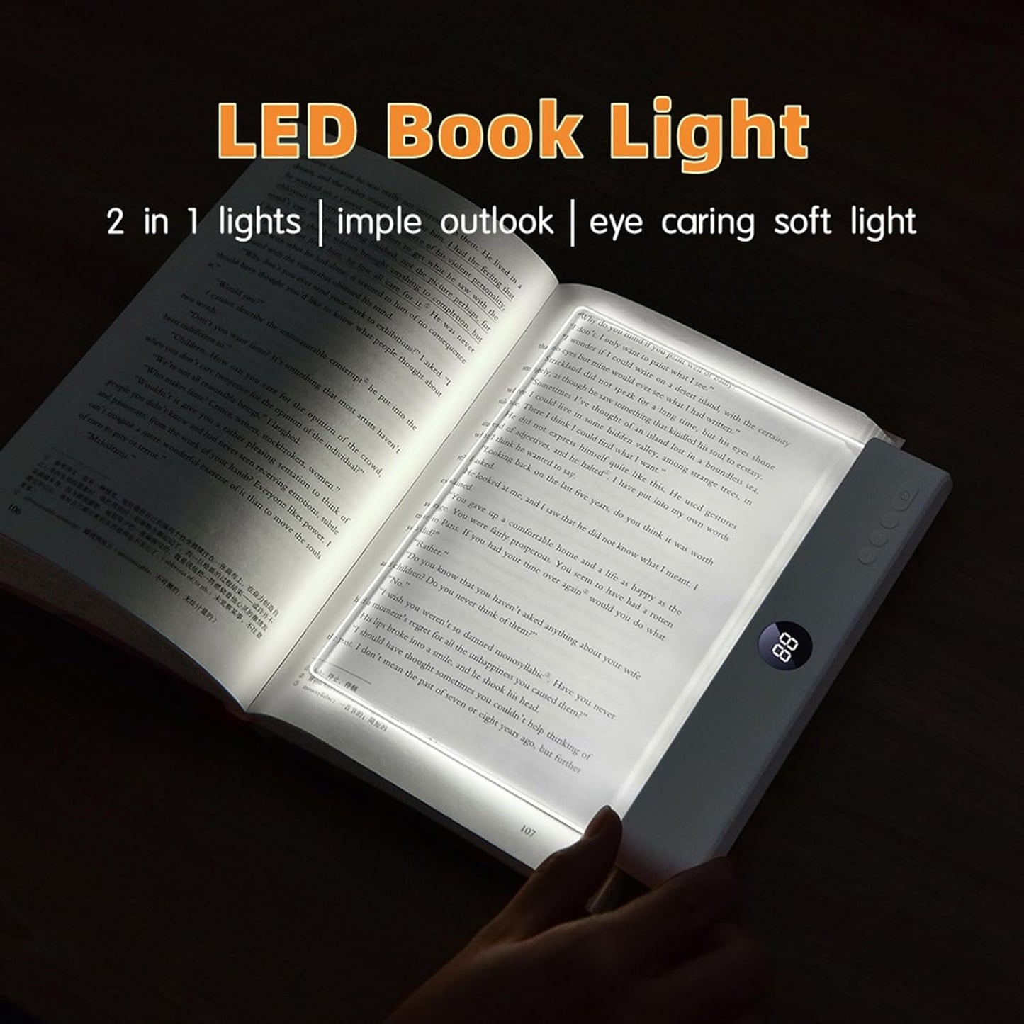 Smart LED Book Light | Eye Protection Reading Light