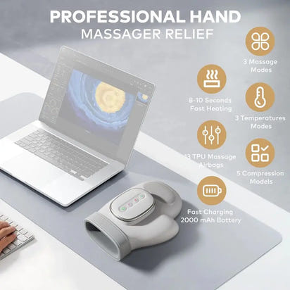 Healing Hand Massager with Soothing Heat