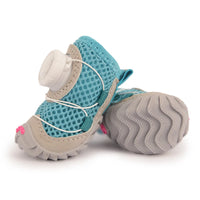 Breathable Anti-Slip Dog Shoes with Soft Thin Soles & Twist-Lock Buckle
