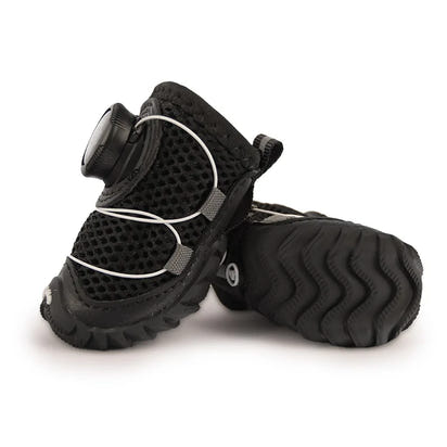 Breathable Anti-Slip Dog Shoes with Soft Thin Soles & Twist-Lock Buckle
